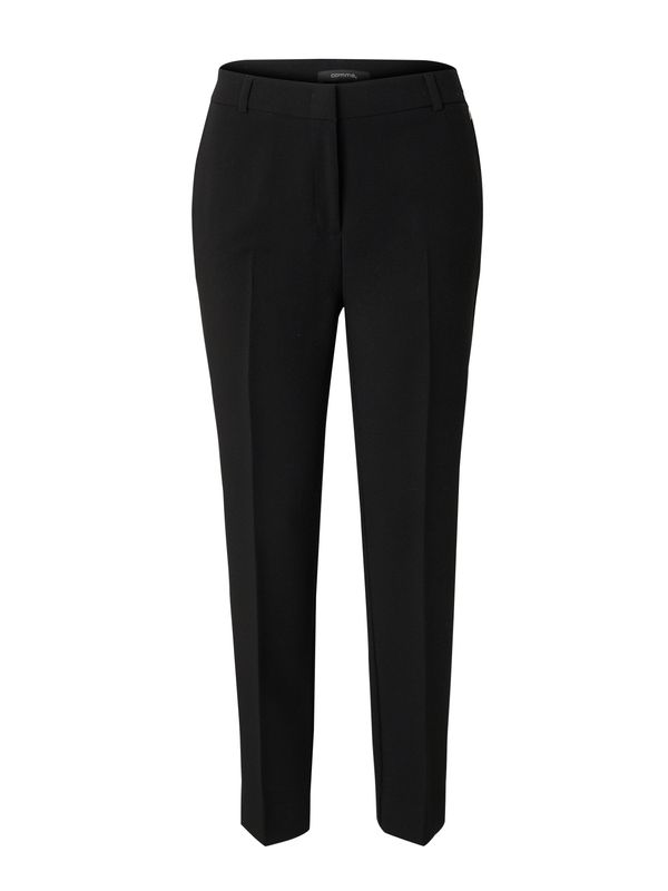 COMMA COMMA Панталон с ръб  антрацитно черно