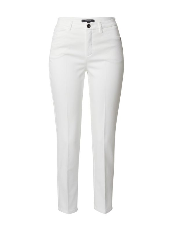 COMMA COMMA Панталон с ръб  бяло