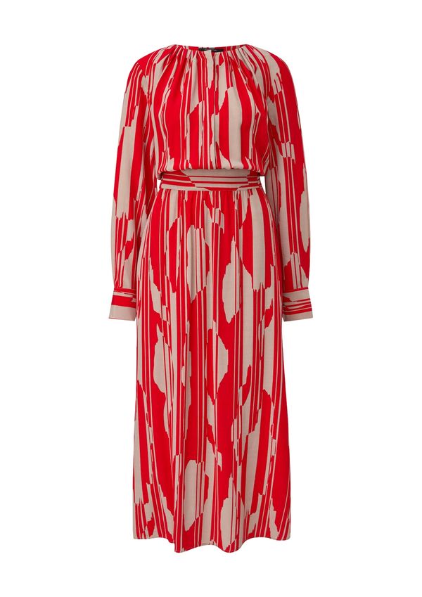 COMMA COMMA Рокля  бежово / червено