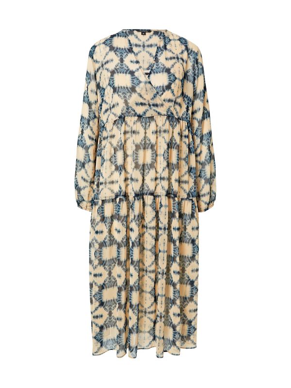 COMMA COMMA Рокля  цвят "пясък" / тъмносиньо