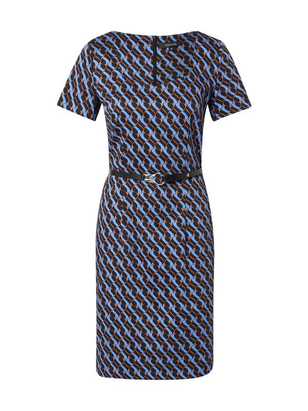 COMMA COMMA Рокля  синьо / оранжево / черно