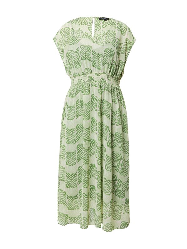 COMMA COMMA Рокля  зелено / светлозелено / бяло