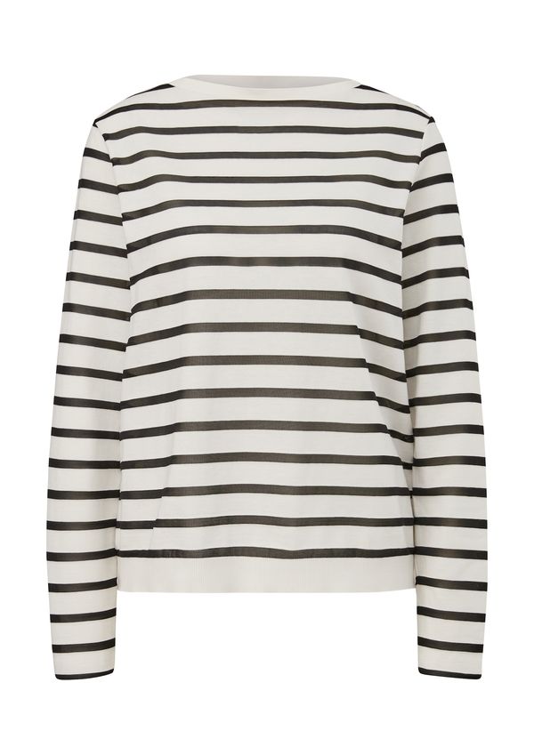 COMMA COMMA Тениска  черно / бяло