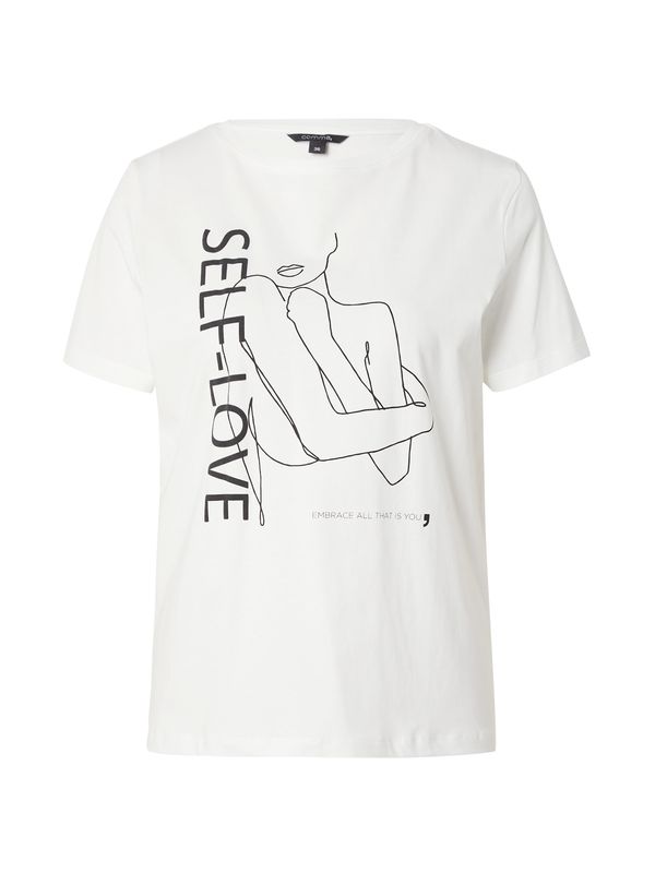 COMMA COMMA Тениска  черно / бяло