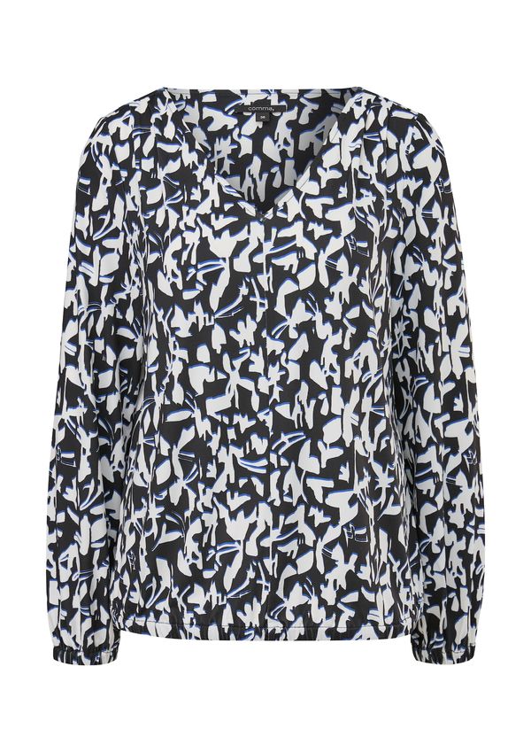 COMMA COMMA Тениска  синьо / черно / бяло