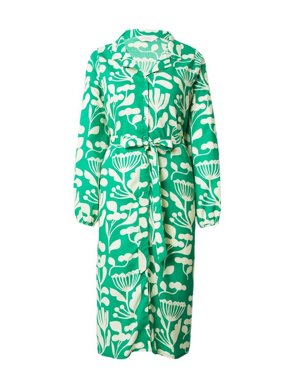 Compania Fantastica Compania Fantastica Рокля тип риза  лайм / бяло