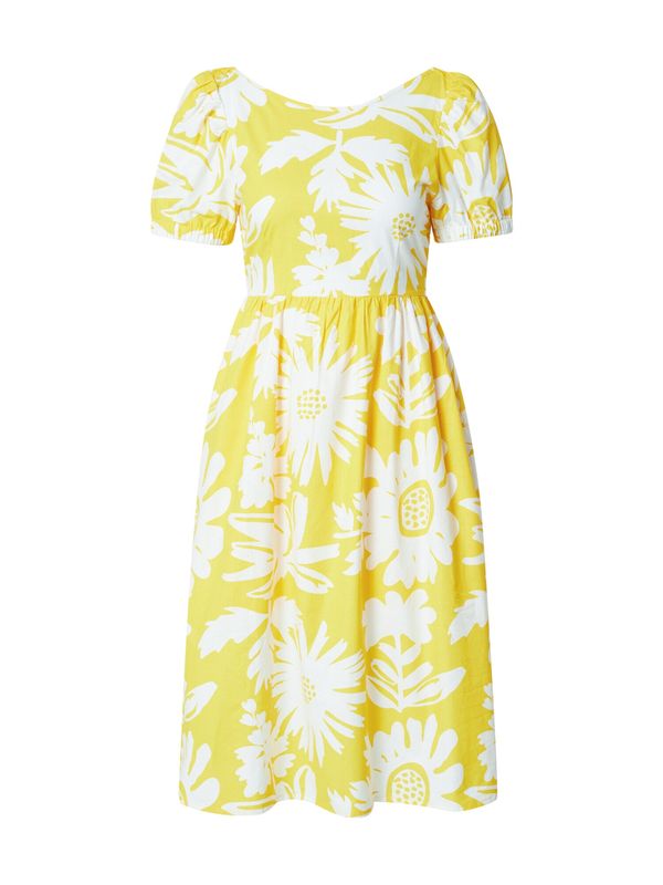 Compania Fantastica Compania Fantastica Рокля 'Vestido'  жълто / бяло