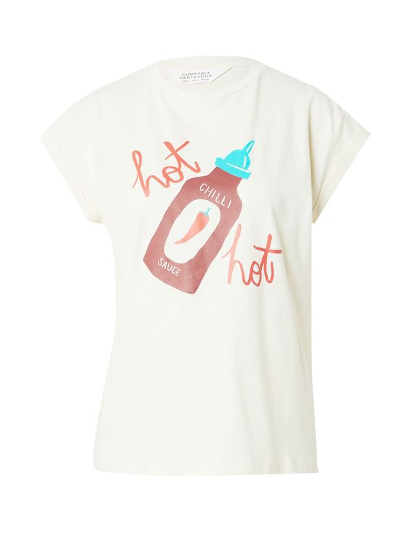 Compania Fantastica Compania Fantastica Тениска  тюркоазен / червено / бургундово червено / бяло