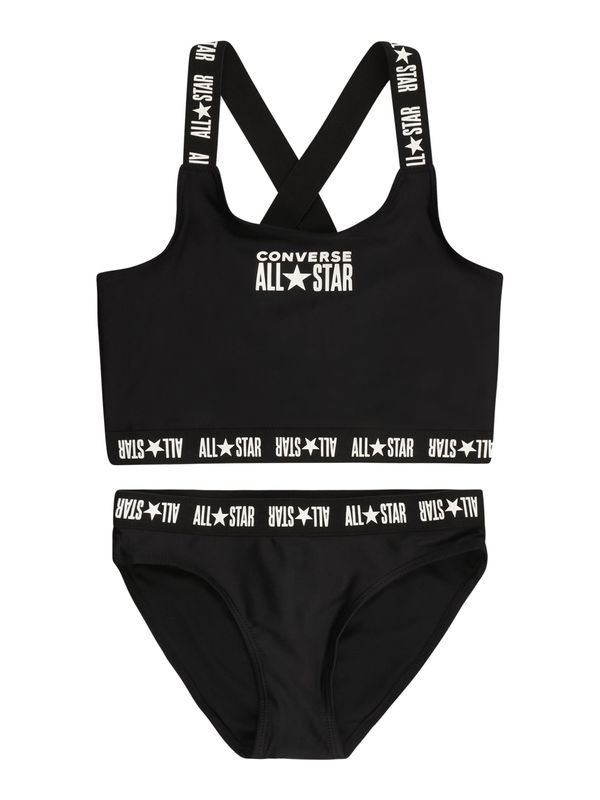 CONVERSE CONVERSE Бански тип бикини  черно / бяло