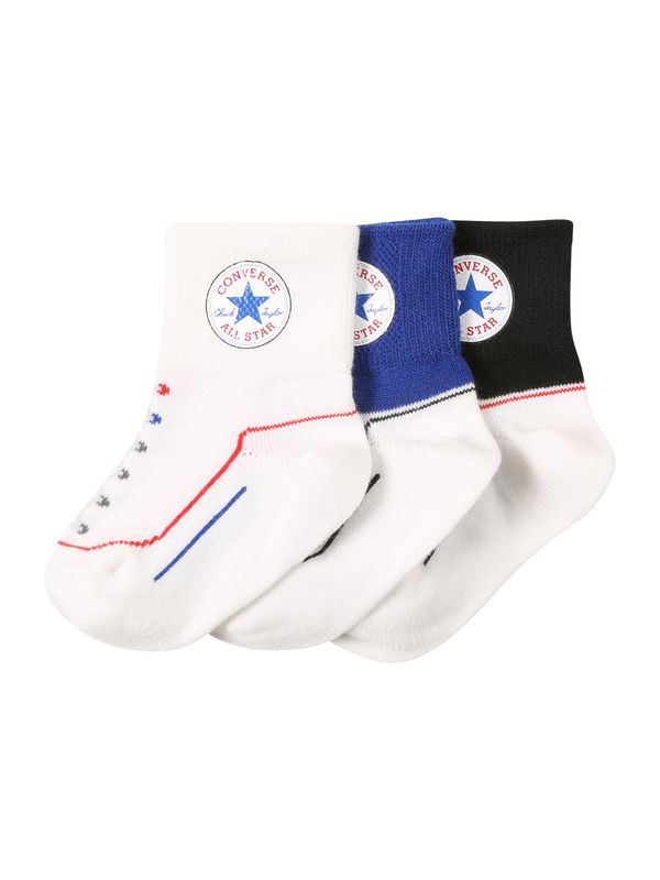 CONVERSE CONVERSE Къси чорапи  синьо / пъпеш / черно / мръсно бяло