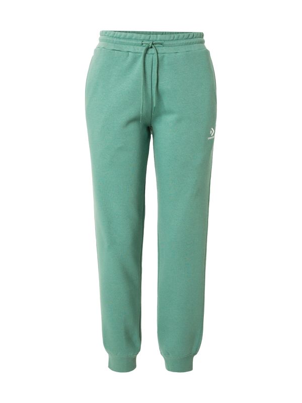 CONVERSE CONVERSE Панталон  смарагдово зелено / бяло