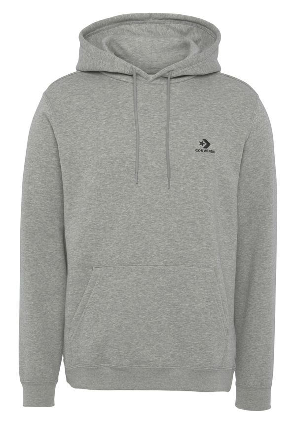 CONVERSE CONVERSE Суичър  сив меланж / черно