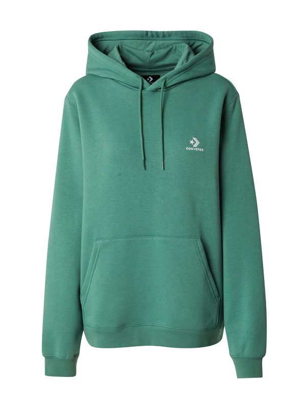 CONVERSE CONVERSE Суичър  смарагдово зелено / бяло