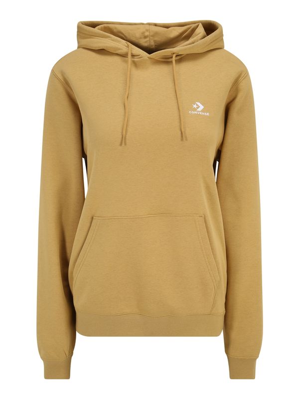 CONVERSE CONVERSE Суичър  светлокафяво / бяло