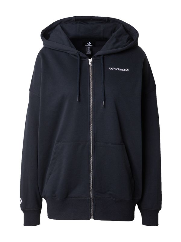 CONVERSE CONVERSE Суичъри с качулка  черно / бяло