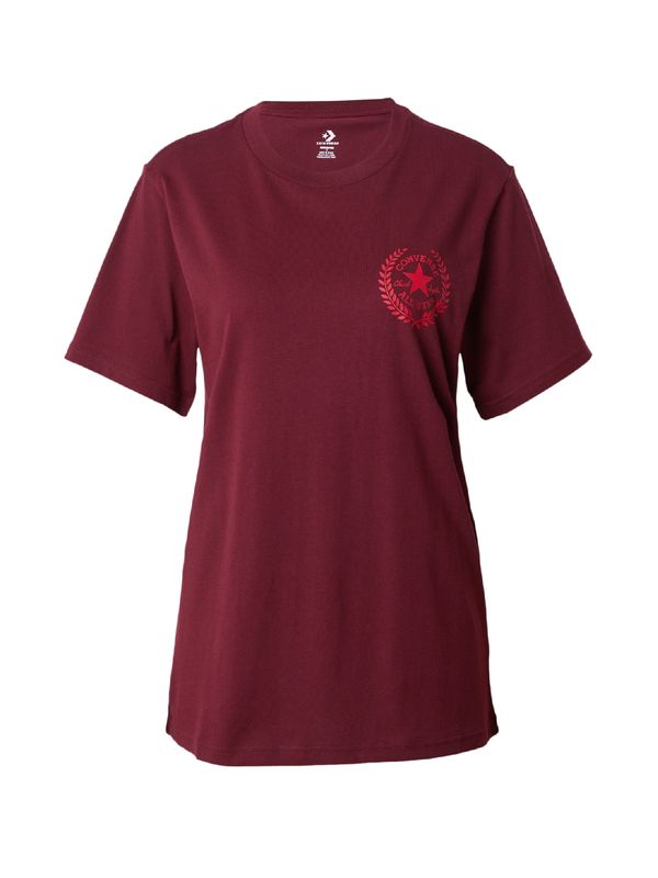 CONVERSE CONVERSE Тениска 'ALL STAR GO-TO CLASSIC'  червено / бордо