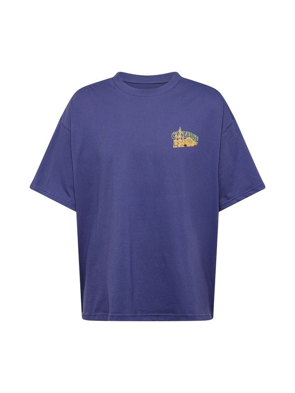 CONVERSE CONVERSE Тениска 'ALL STAR MOUNTAIN REMIX'  бежово / светлозелено / тъмнолилаво