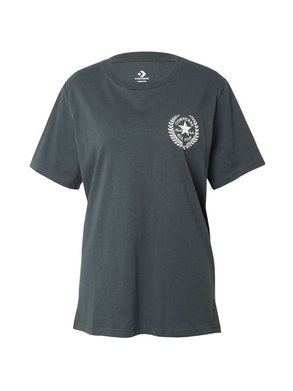 CONVERSE CONVERSE Тениска 'ALL STAR'  тъмнозелено / бяло