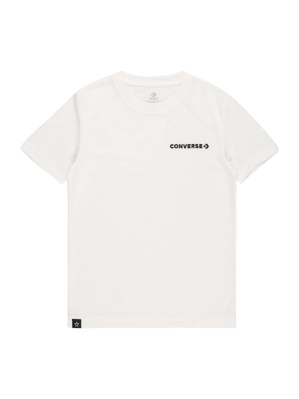 CONVERSE CONVERSE Тениска  черно / бяло