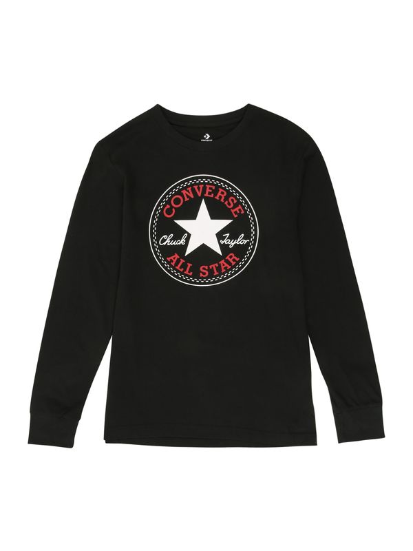 CONVERSE CONVERSE Тениска  червено / черно / бяло