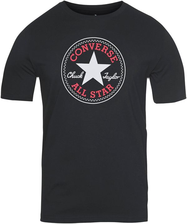 CONVERSE CONVERSE Тениска  червено / черно / бяло