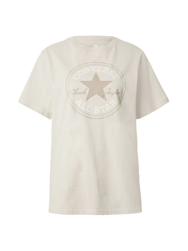 CONVERSE CONVERSE Тениска 'Chuck Taylor All Star'  цвят "пясък" / светлокафяво / бяло