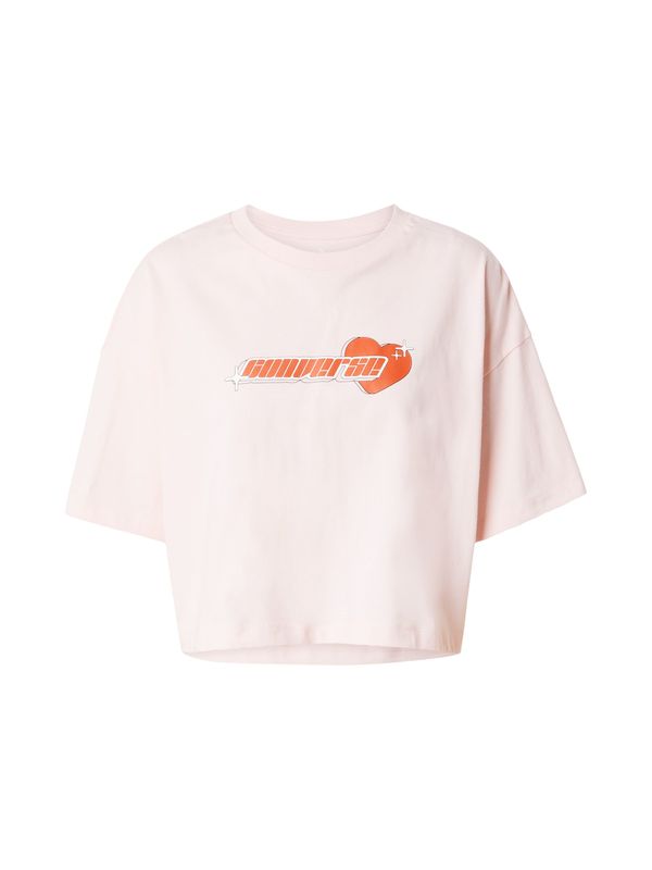 CONVERSE CONVERSE Тениска 'Chuck Taylor'  пастелно розово / червено / бяло