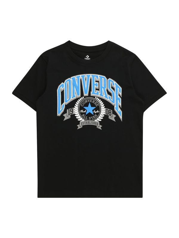 CONVERSE CONVERSE Тениска 'CLUB'  синьо / сиво / черно / бяло