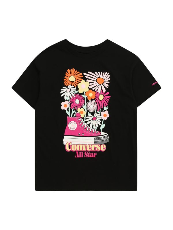 CONVERSE CONVERSE Тениска  оранжево / розово / черно / бяло