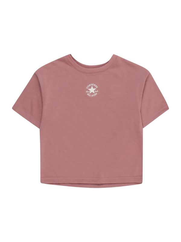 CONVERSE CONVERSE Тениска  пепел от рози / мръсно бяло