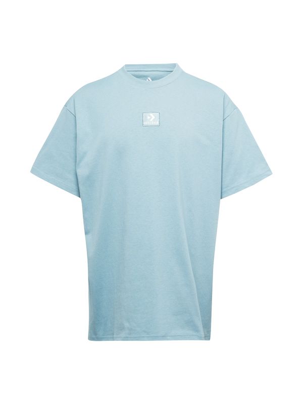 CONVERSE CONVERSE Тениска  светлосиньо / бяло