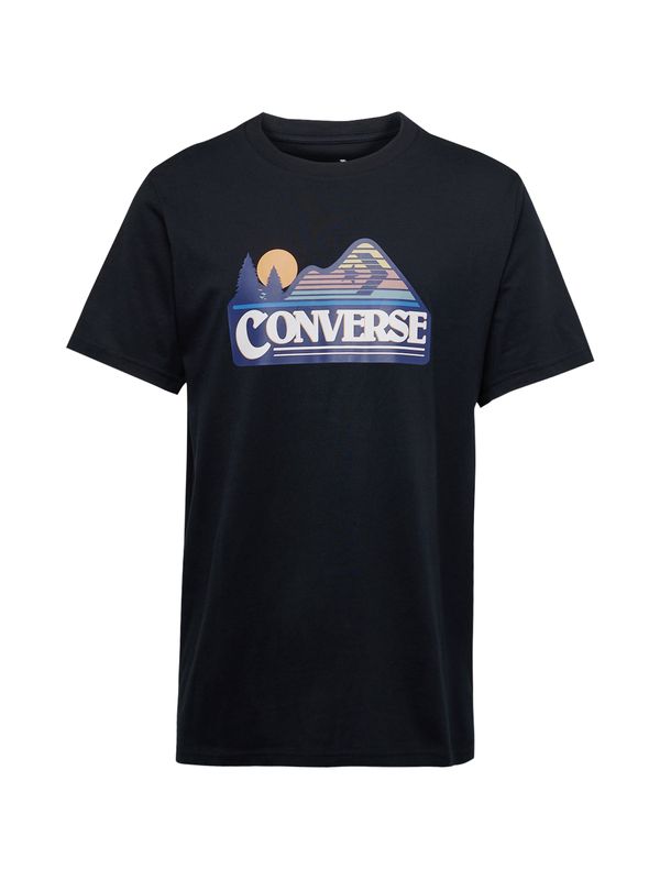 CONVERSE CONVERSE Тениска  тъмносиньо / кайсия / черно / бяло
