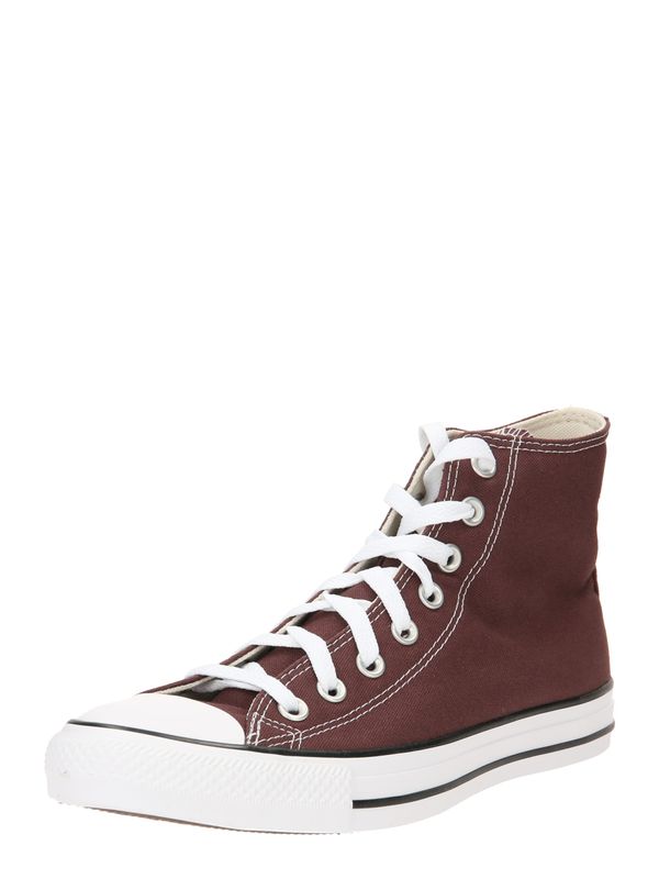 CONVERSE CONVERSE Високи маратонки 'Chack Tailor all Star'  шоколад / бяло