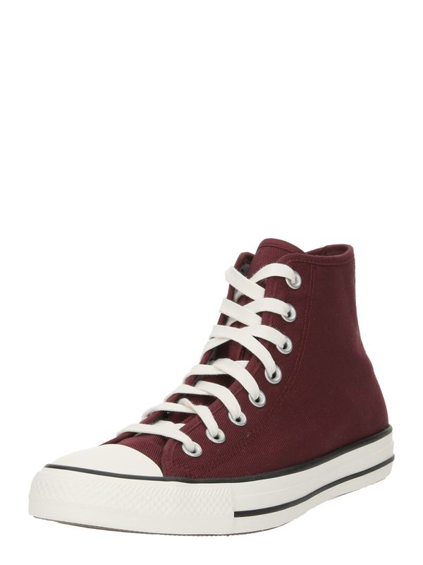 CONVERSE CONVERSE Високи маратонки 'CHUCK TAYLOR ALL STAR'  бургундово червено / черно / бяло
