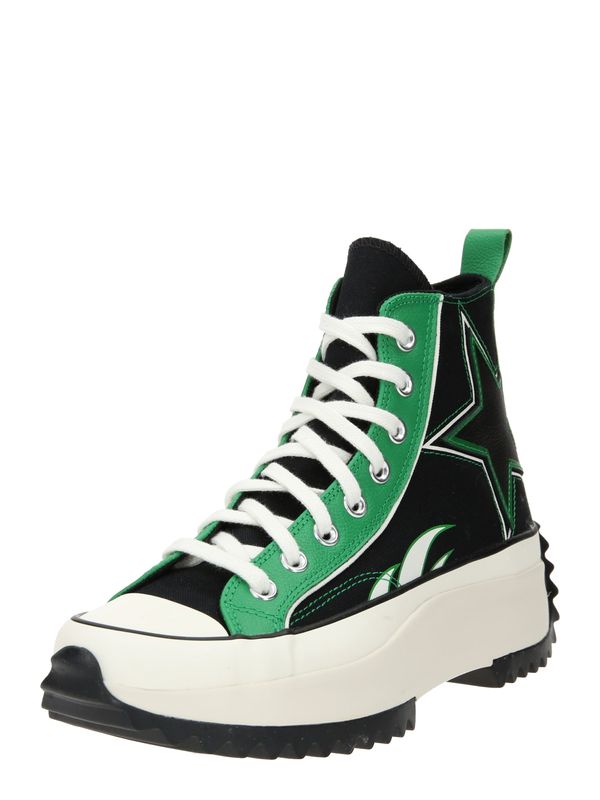 CONVERSE CONVERSE Високи маратонки 'RUN STAR HIKE'  зелено / черно / бяло