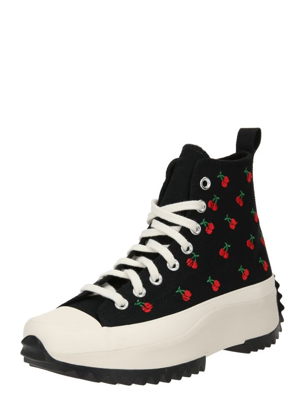 CONVERSE CONVERSE Високи маратонки 'RUN STAR HIKE'  зелено / червено / черно / бяло