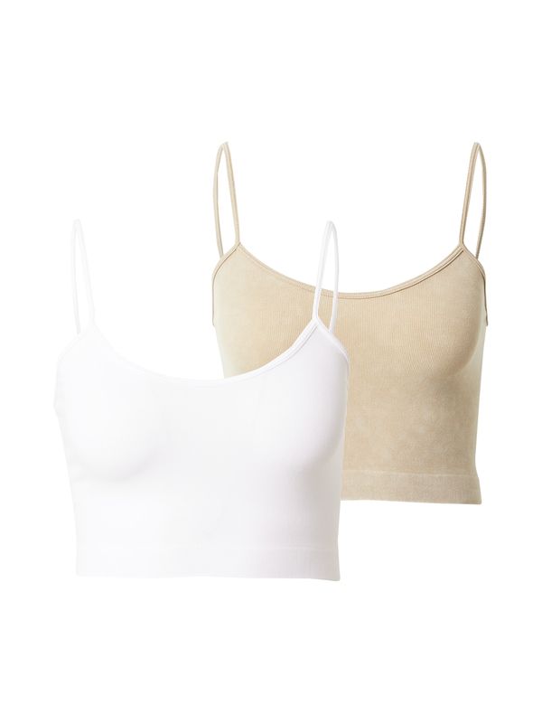 Cotton On Cotton On Топ 'ISLA'  бежово / бяло