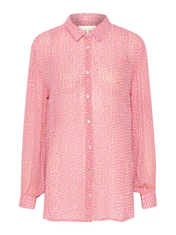 Cream Cream Блуза 'Linea'  жълто / еосин