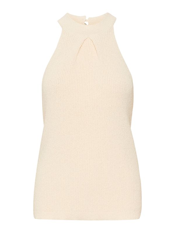 Cream Cream Плетен топ 'Hami'  екрю