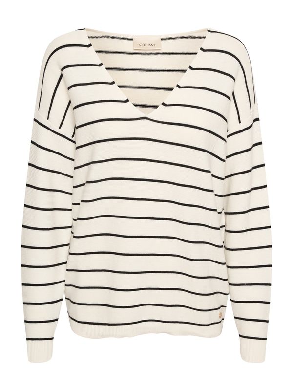 Cream Cream Пуловер 'Sillar'  бежово / черно