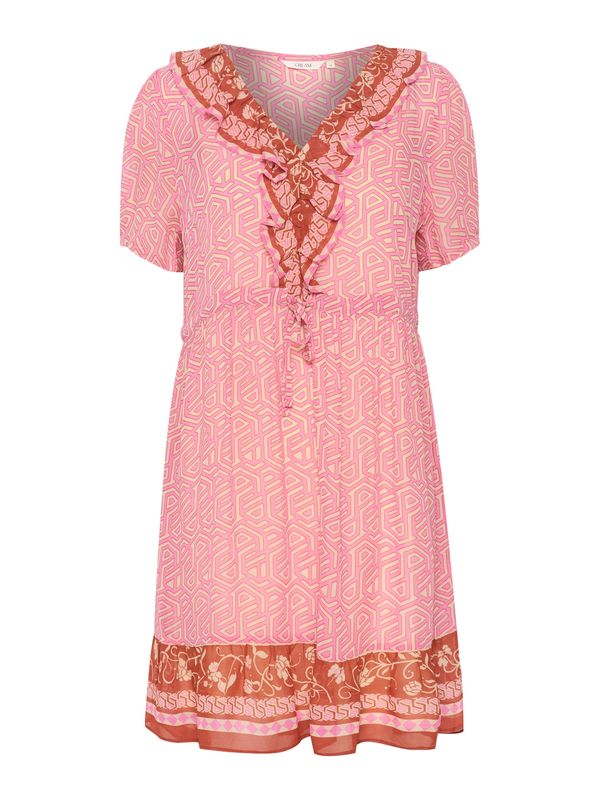 Cream Cream Рокля 'Linea'  пясъчен / ръждиво кафяво / бледорозово