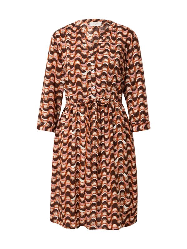 Cream Cream Рокля тип риза 'Runa'  кремаво / карамел / кестеняво кафяво / пепел от рози