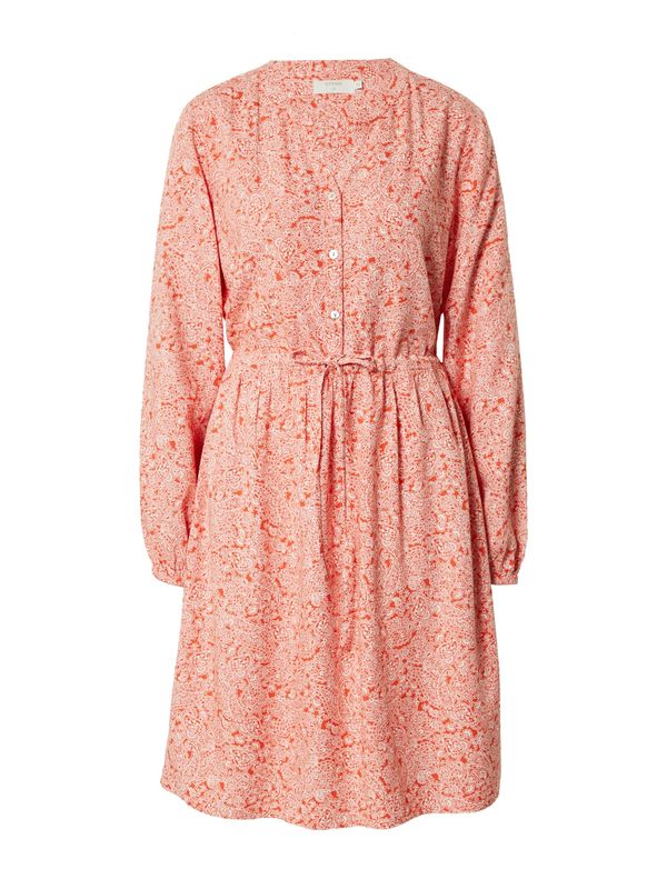 Cream Cream Рокля тип риза 'Vimma'  оранжево / бяло