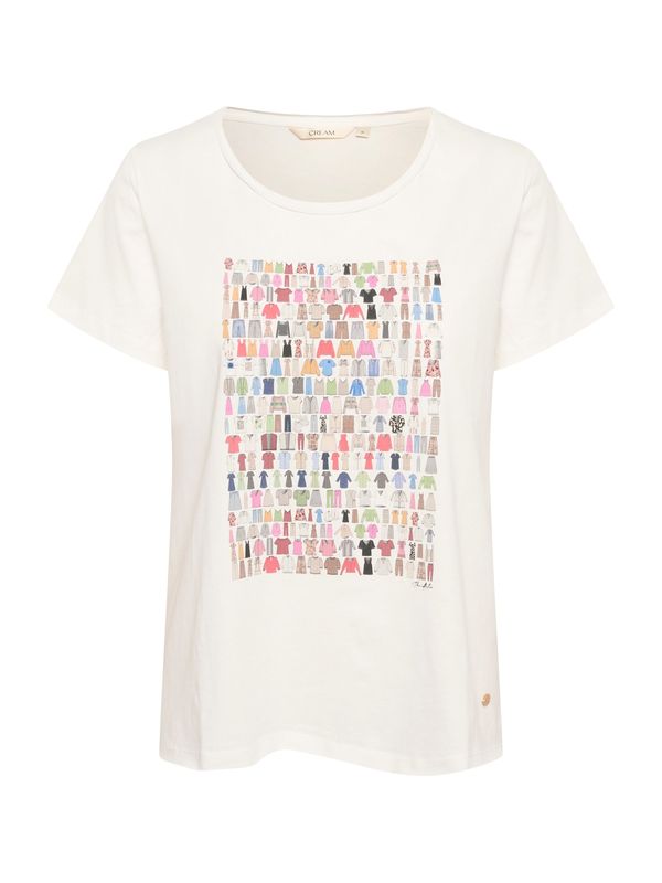 Cream Cream Тениска 'Karen'  светлосиньо / зелено / червено / бяло