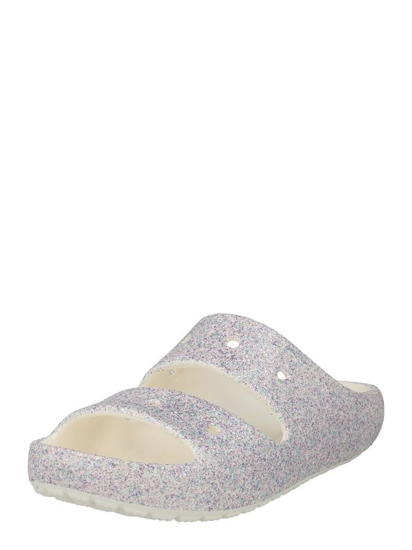 Crocs Crocs Отворени обувки 'Classic'  нефритено зелено / тъмнолилаво / пъпеш / сребърно