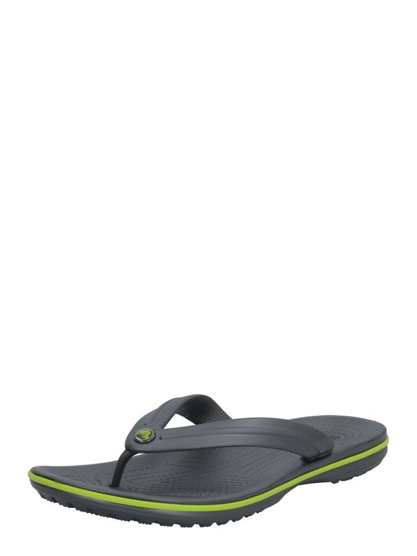 Crocs Crocs Сандали с разделител за пръстите  сиво / зелено