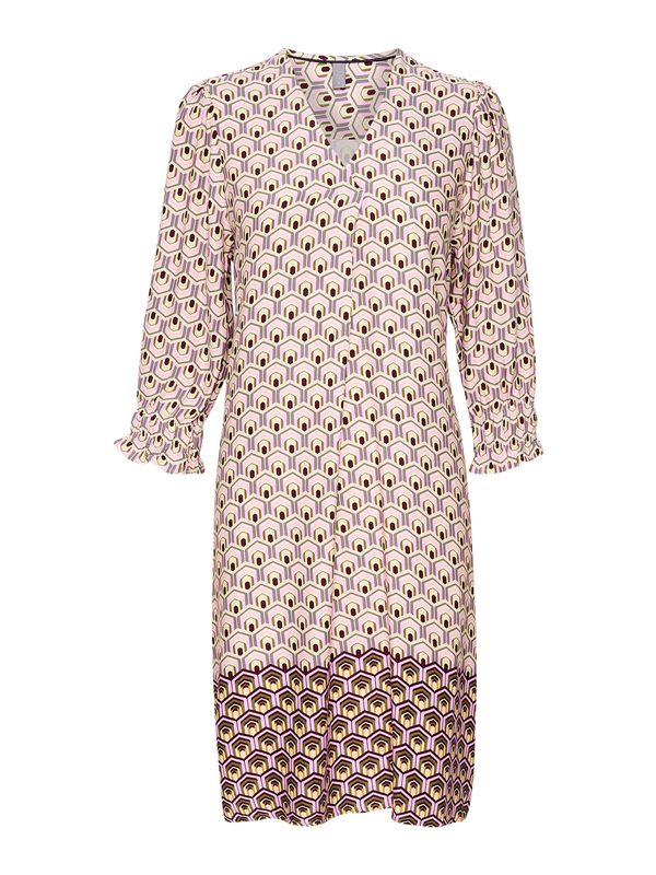 CULTURE CULTURE Рокля 'Bora'  кремаво / каки / люляк / тъмночервено