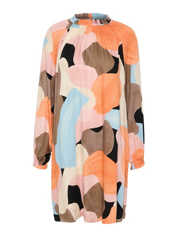 CULTURE CULTURE Рокля 'Dana'  небесносиньо / светлокафяво / оранжево / пастелно розово