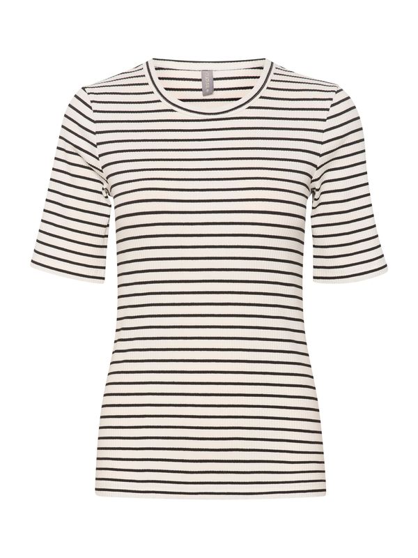 CULTURE CULTURE Тениска 'Dolly'  черно / мръсно бяло