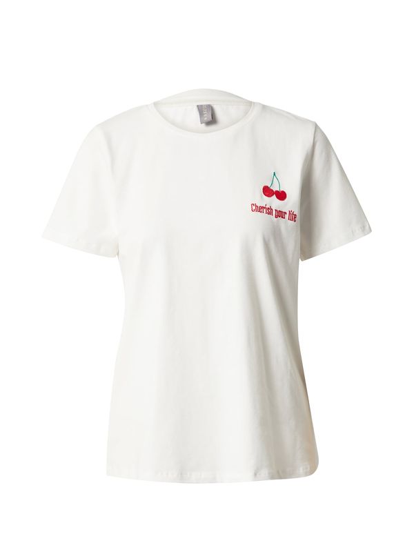 CULTURE CULTURE Тениска 'Gith'  червено / естествено бяло